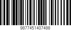 Código de barras (EAN, GTIN, SKU, ISBN): '9877451407488'