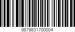 Código de barras (EAN, GTIN, SKU, ISBN): '9879831700004'
