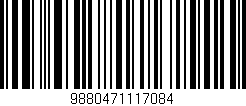 Código de barras (EAN, GTIN, SKU, ISBN): '9880471117084'
