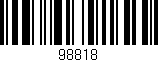 Código de barras (EAN, GTIN, SKU, ISBN): '98818'