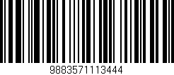 Código de barras (EAN, GTIN, SKU, ISBN): '9883571113444'