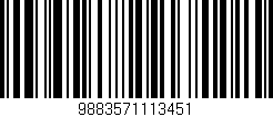 Código de barras (EAN, GTIN, SKU, ISBN): '9883571113451'
