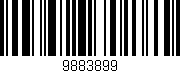 Código de barras (EAN, GTIN, SKU, ISBN): '9883899'