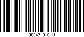 Código de barras (EAN, GTIN, SKU, ISBN): '98847_0_0_U'