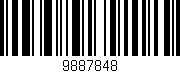 Código de barras (EAN, GTIN, SKU, ISBN): '9887848'