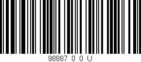 Código de barras (EAN, GTIN, SKU, ISBN): '98887_0_0_U'