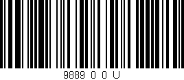 Código de barras (EAN, GTIN, SKU, ISBN): '9889_0_0_U'