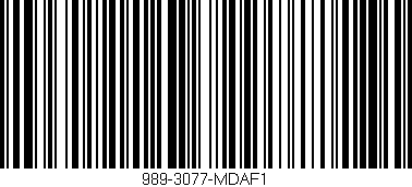 Código de barras (EAN, GTIN, SKU, ISBN): '989-3077-MDAF1'