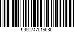 Código de barras (EAN, GTIN, SKU, ISBN): '9890747015860'