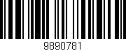 Código de barras (EAN, GTIN, SKU, ISBN): '9890781'