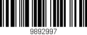 Código de barras (EAN, GTIN, SKU, ISBN): '9892997'