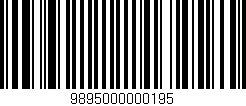 Código de barras (EAN, GTIN, SKU, ISBN): '9895000000195'