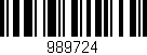 Código de barras (EAN, GTIN, SKU, ISBN): '989724'