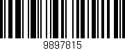 Código de barras (EAN, GTIN, SKU, ISBN): '9897815'