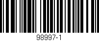 Código de barras (EAN, GTIN, SKU, ISBN): '98997-1'