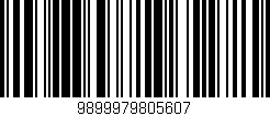 Código de barras (EAN, GTIN, SKU, ISBN): '9899979805607'