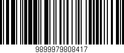 Código de barras (EAN, GTIN, SKU, ISBN): '9899979808417'