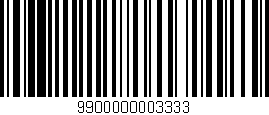 Código de barras (EAN, GTIN, SKU, ISBN): '9900000003333'