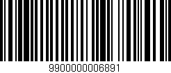 Código de barras (EAN, GTIN, SKU, ISBN): '9900000006891'