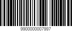Código de barras (EAN, GTIN, SKU, ISBN): '9900000007997'