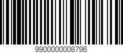 Código de barras (EAN, GTIN, SKU, ISBN): '9900000008796'