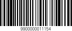 Código de barras (EAN, GTIN, SKU, ISBN): '9900000011154'