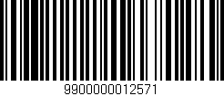 Código de barras (EAN, GTIN, SKU, ISBN): '9900000012571'