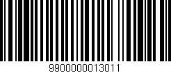 Código de barras (EAN, GTIN, SKU, ISBN): '9900000013011'