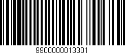 Código de barras (EAN, GTIN, SKU, ISBN): '9900000013301'