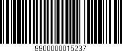 Código de barras (EAN, GTIN, SKU, ISBN): '9900000015237'