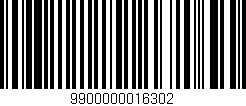 Código de barras (EAN, GTIN, SKU, ISBN): '9900000016302'