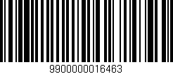 Código de barras (EAN, GTIN, SKU, ISBN): '9900000016463'