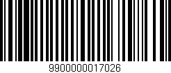 Código de barras (EAN, GTIN, SKU, ISBN): '9900000017026'