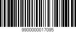 Código de barras (EAN, GTIN, SKU, ISBN): '9900000017095'