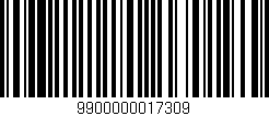 Código de barras (EAN, GTIN, SKU, ISBN): '9900000017309'