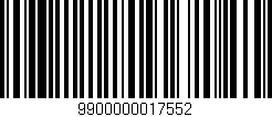 Código de barras (EAN, GTIN, SKU, ISBN): '9900000017552'