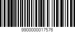 Código de barras (EAN, GTIN, SKU, ISBN): '9900000017576'