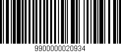 Código de barras (EAN, GTIN, SKU, ISBN): '9900000020934'
