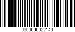 Código de barras (EAN, GTIN, SKU, ISBN): '9900000022143'