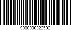 Código de barras (EAN, GTIN, SKU, ISBN): '9900000022532'