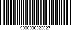Código de barras (EAN, GTIN, SKU, ISBN): '9900000023027'