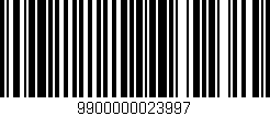 Código de barras (EAN, GTIN, SKU, ISBN): '9900000023997'