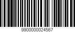 Código de barras (EAN, GTIN, SKU, ISBN): '9900000024567'
