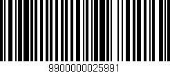 Código de barras (EAN, GTIN, SKU, ISBN): '9900000025991'