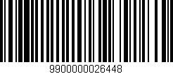 Código de barras (EAN, GTIN, SKU, ISBN): '9900000026448'