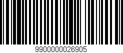 Código de barras (EAN, GTIN, SKU, ISBN): '9900000026905'