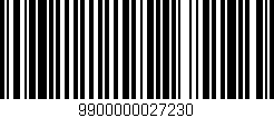 Código de barras (EAN, GTIN, SKU, ISBN): '9900000027230'