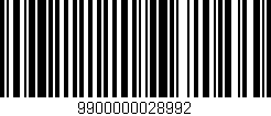 Código de barras (EAN, GTIN, SKU, ISBN): '9900000028992'