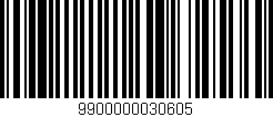 Código de barras (EAN, GTIN, SKU, ISBN): '9900000030605'