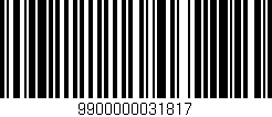 Código de barras (EAN, GTIN, SKU, ISBN): '9900000031817'
